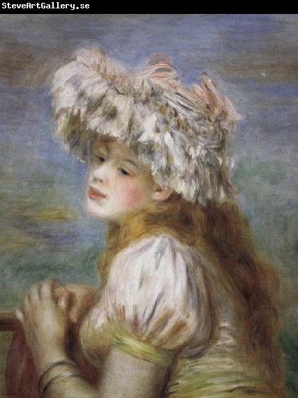 Pierre Renoir Young Girl in a Lace Hat